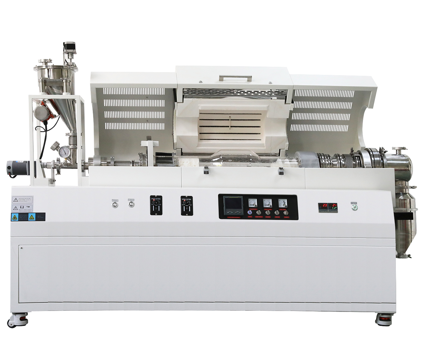 連續(xù)進出料轉動管式爐